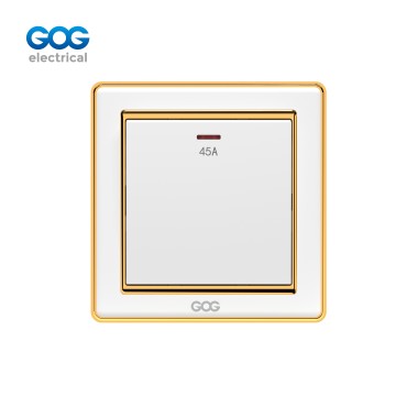 A33 GOG PC 壁スイッチ 45A 双極ネオン 250V、A33327、重要...