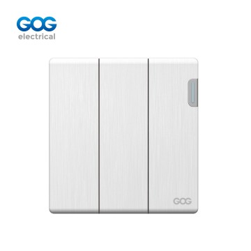 V15 GOG PC wall switch 3 gang 16A 250V, V15305/V15306, Imported hig...
