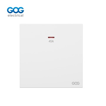 A61 GOG PC wall switch 45A double pole with neon 250V, A61327, Impo...