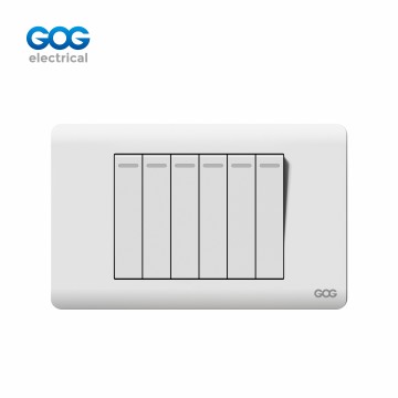 A10 SERIES  PC SWITCH 6 GANG A10-016/017  PC