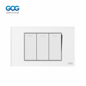 A40 SERIES GLASS  SWITCH 3 GANG A40-012/013  Glass
