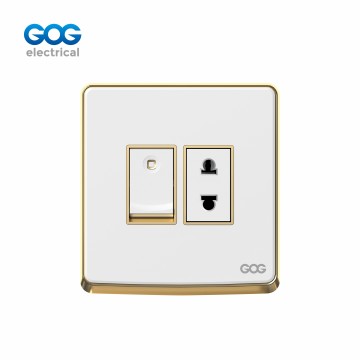 SMALL MIDDLE BIG BUTTO SWITCH SOCKET C30462 Chromed PC