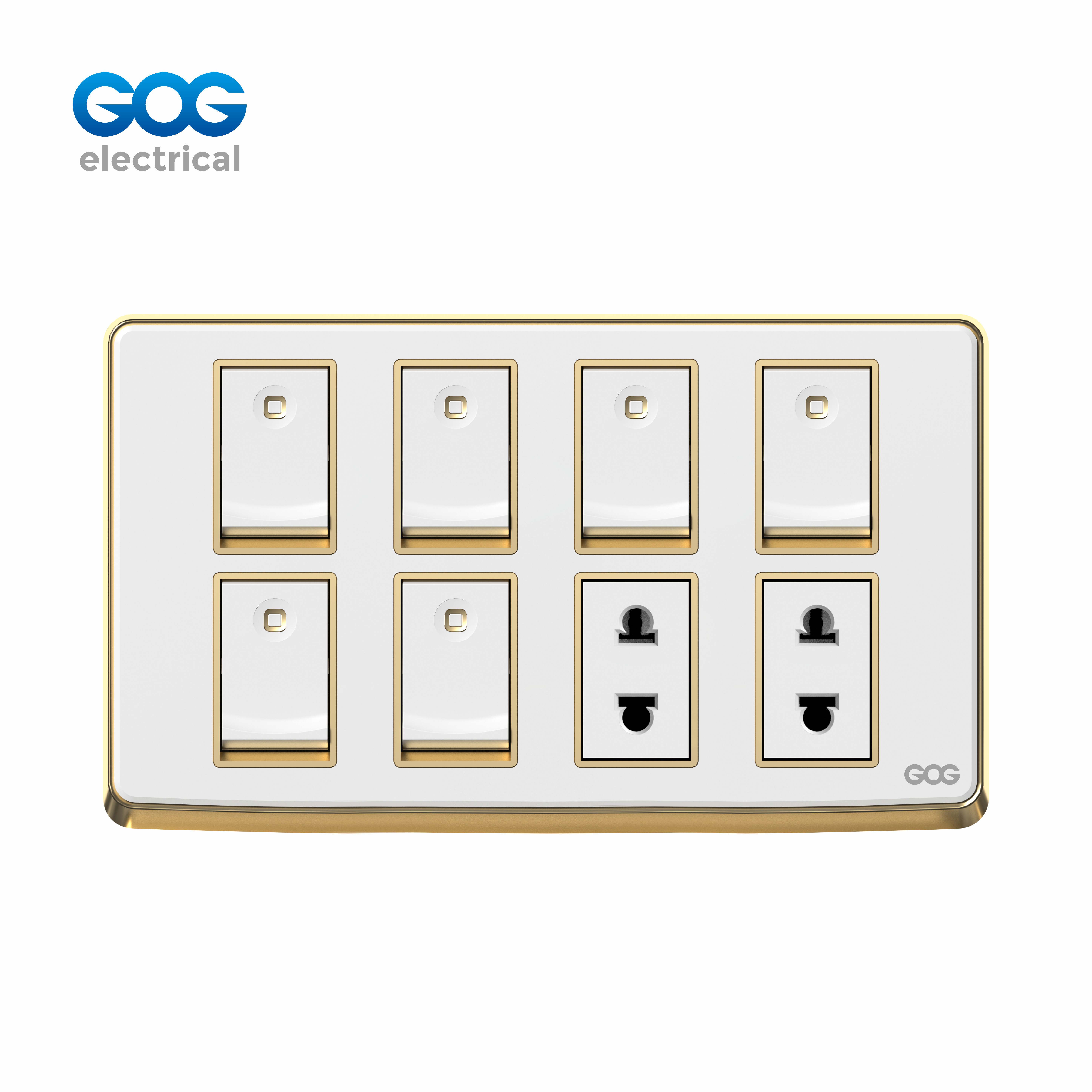 SMALL MIDDLE BIG BUTTO SWITCH SOCKET C30472 Chromed PC