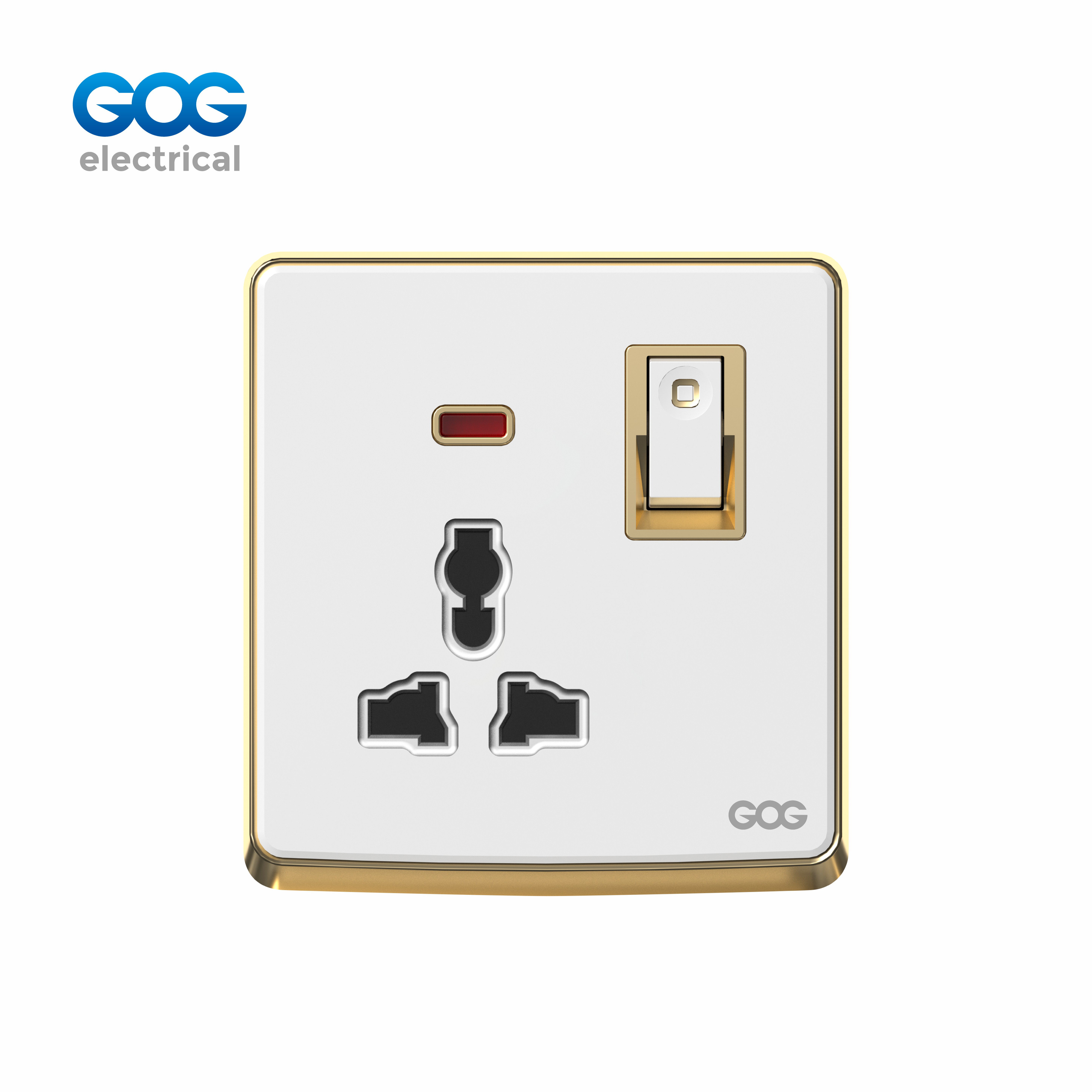 SMALL MIDDLE BIG BUTTO SWITCH SOCKET C30405M/C30407M Chromed PC
