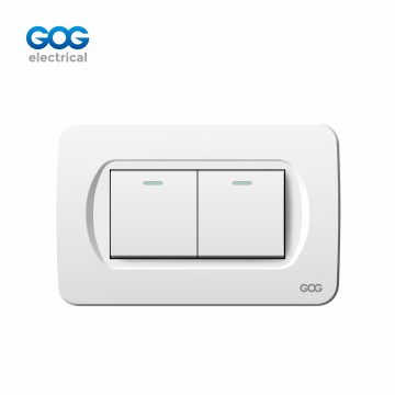 GOG PC 壁スイッチ 2ギャング D-003/004 PC