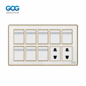 SMALL MIDDLE BIG BUTTO SWITCH SOCKET P60-41 Chromed PC brush