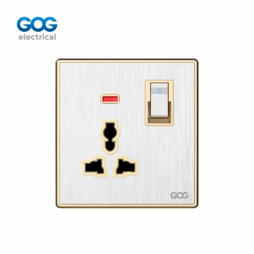 SMALL MIDDLE BIG BUTTO SWITCH SOCKET P60-20 Chromed PC  brush