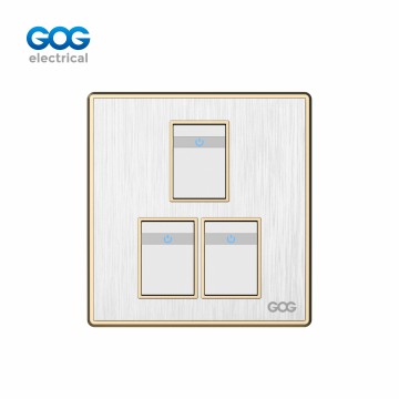 SMALL MIDDLE BIG BUTTO SWITCH SOCKET P60-05/P60-06 Chromed PC  brush