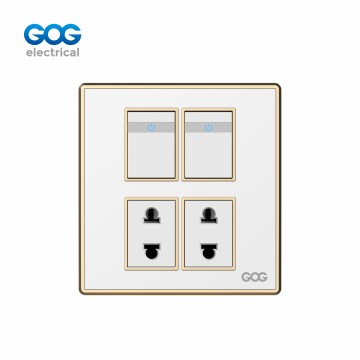 SMALL MIDDLE BIG BUTTO SWITCH SOCKET P70-19 Chromed PC acrylic