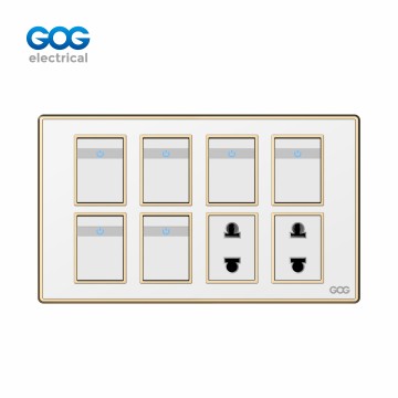 SMALL MIDDLE BIG BUTTO SWITCH SOCKET P70-39 Chromed PC acrylic