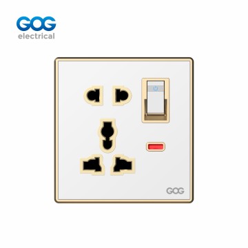 SMALL MIDDLE BIG BUTTO SWITCH SOCKET P70-21 Chromed PC acrylic  wall