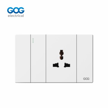 FULL BOARD SOCKET GOG PC WALL SOCKET 1 GANG  SWITCH WITH MULTI SOCKET   S-049/050/078/079