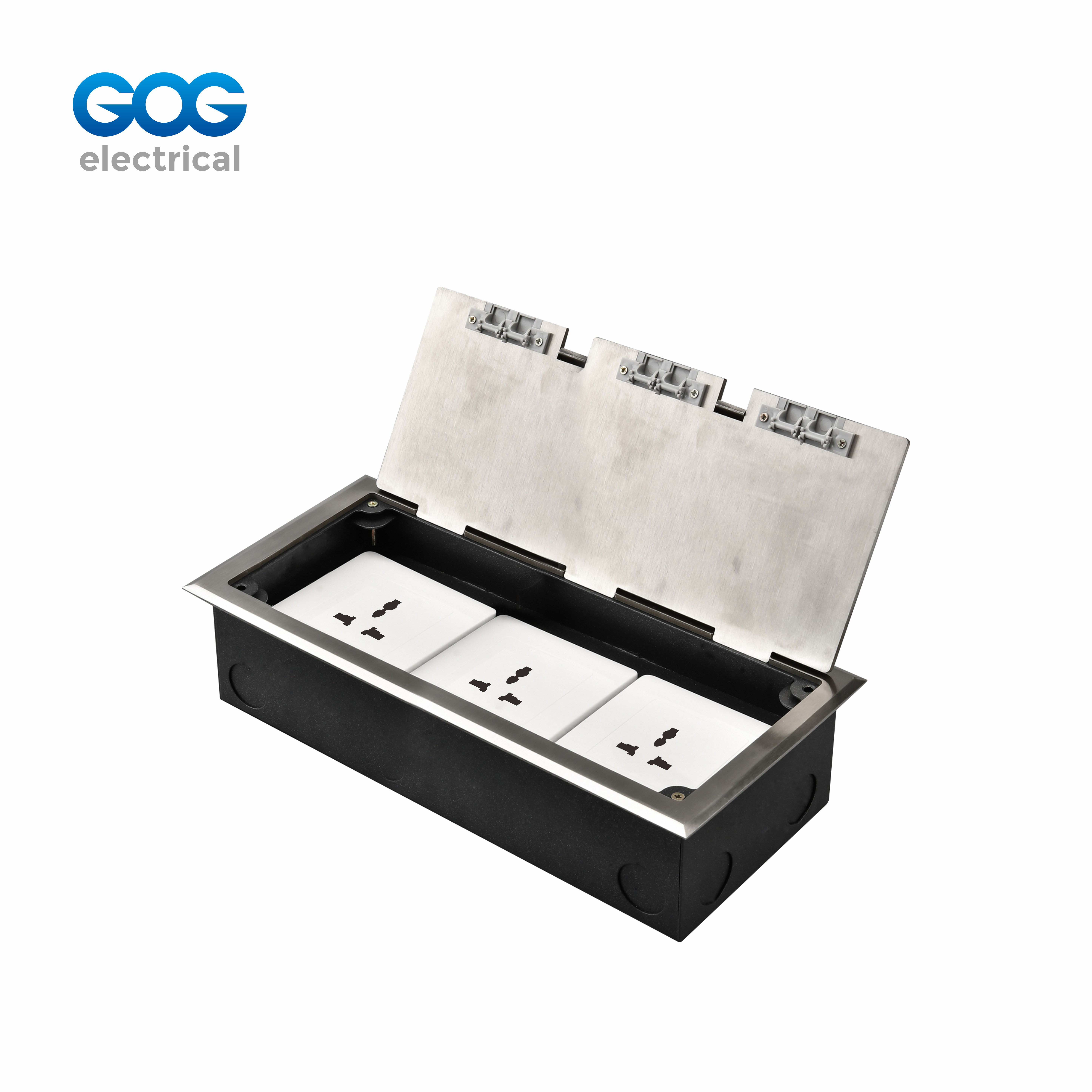 OPEN TYPE floor socket K300-E STAINLESS STEEL