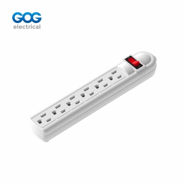 GOG extension socket 6way US standard socket with master switch MS-...
