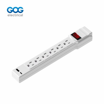 GOG extension socket 6way US standard socket + USB/C with master sw...