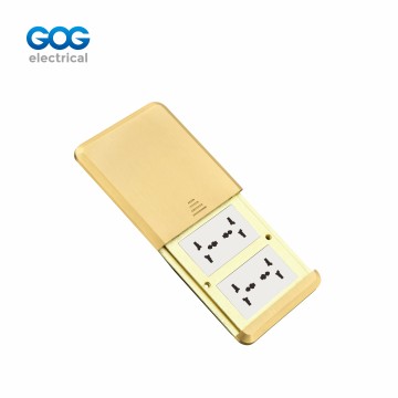 PUSH SLIDE TYPE floor socket T83-E BRASS