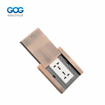 PUSH SLIDE TYPE floor socket T86-E ZINC ALLOY