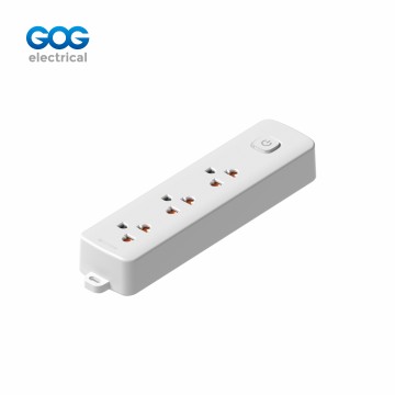 GOG extension socket 3way thai standard socket with master switch TAS-103 fire-retardant PP