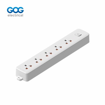 GOG extension socket 5way Thai standard socket with master switch TAS-105 fire-retardant PP