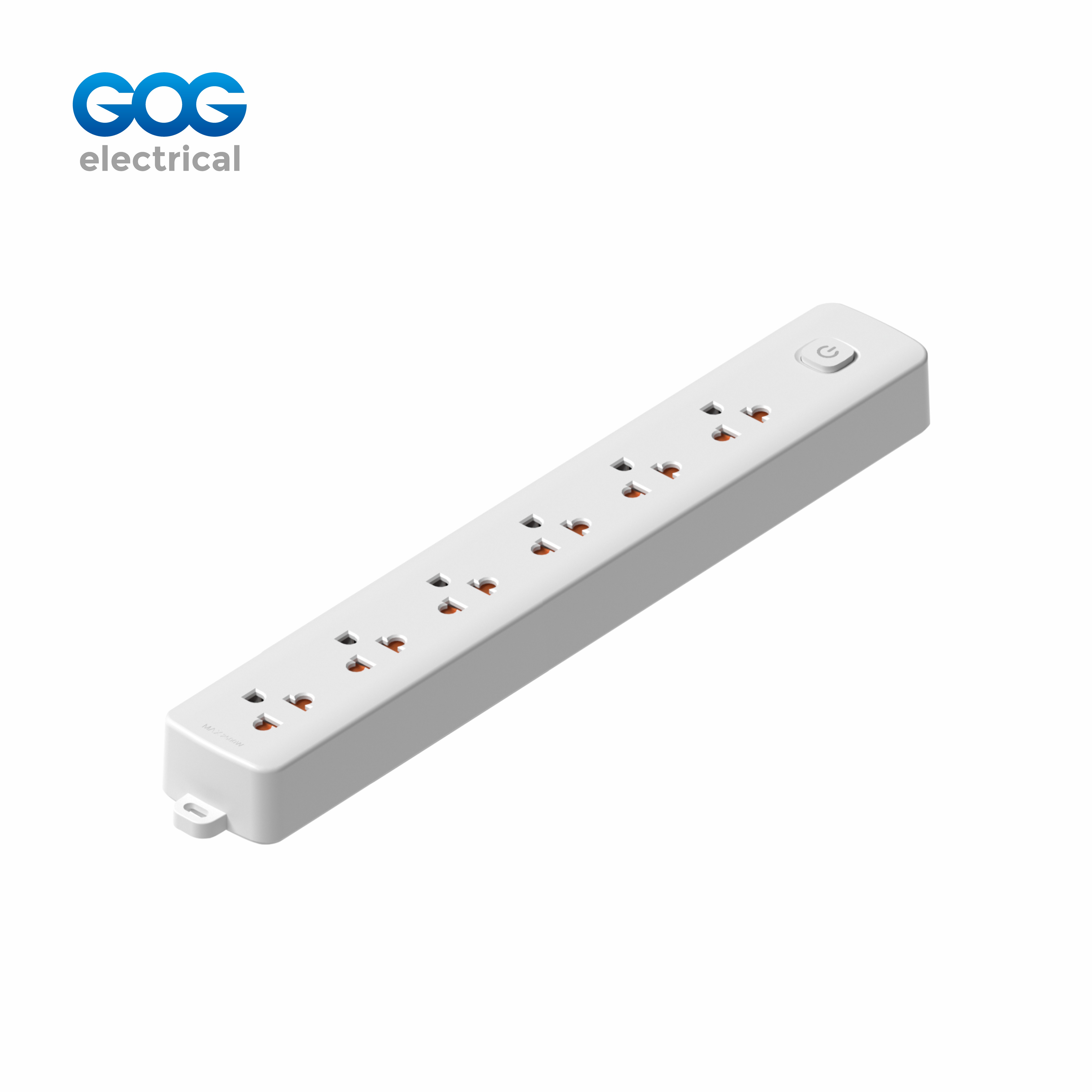GOG extension socket 6way Thai standard socket with master switch TAS-106 fire-retardant PP