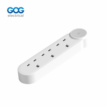 GOG extension socket 3way British standard socket with master switch YS-1K3B fire-retardant PP