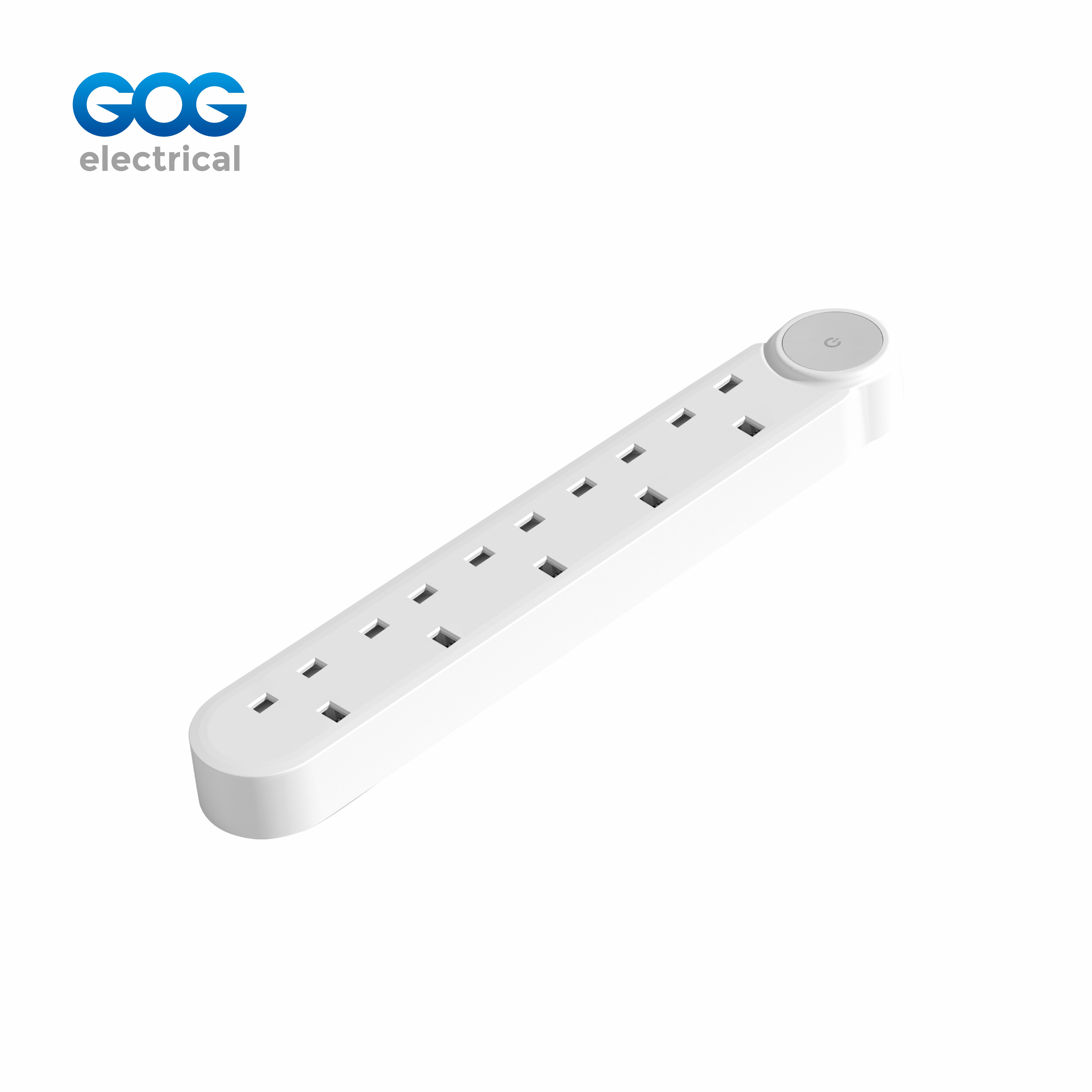 GOG extension socket 5way British standard socket with master switch YS-1K5B fire-retardant PP