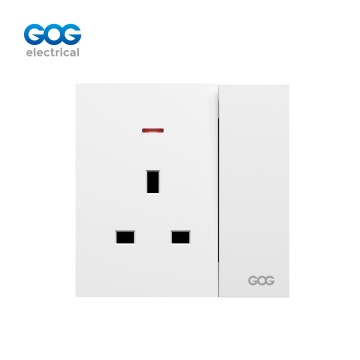 R10 Ultra-thin skin feel GOG PC wall switched socket 13A 1 gang  wi...