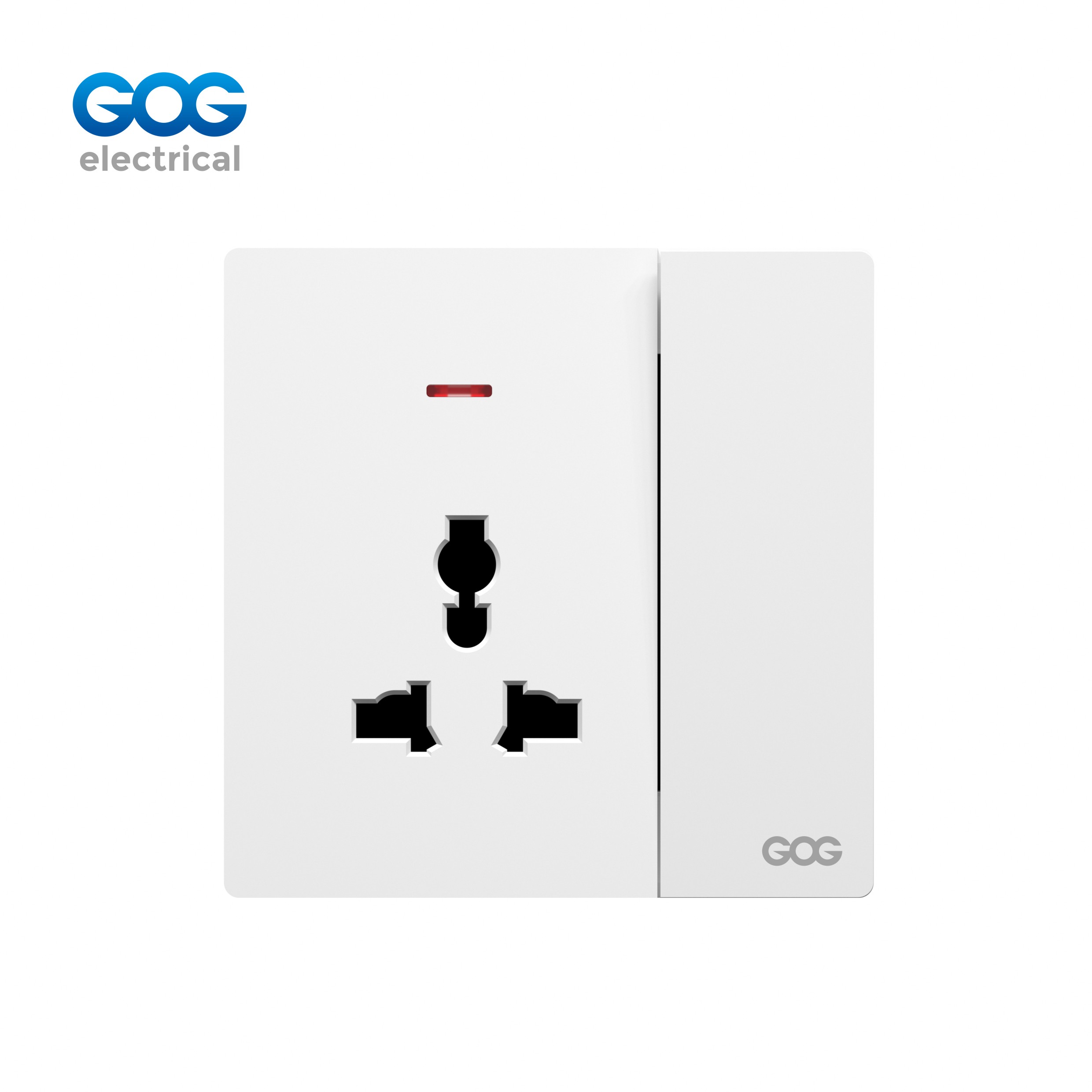 R13 Ultra-thin skin feel GOG PC wall switched socket 1 gang MF with...