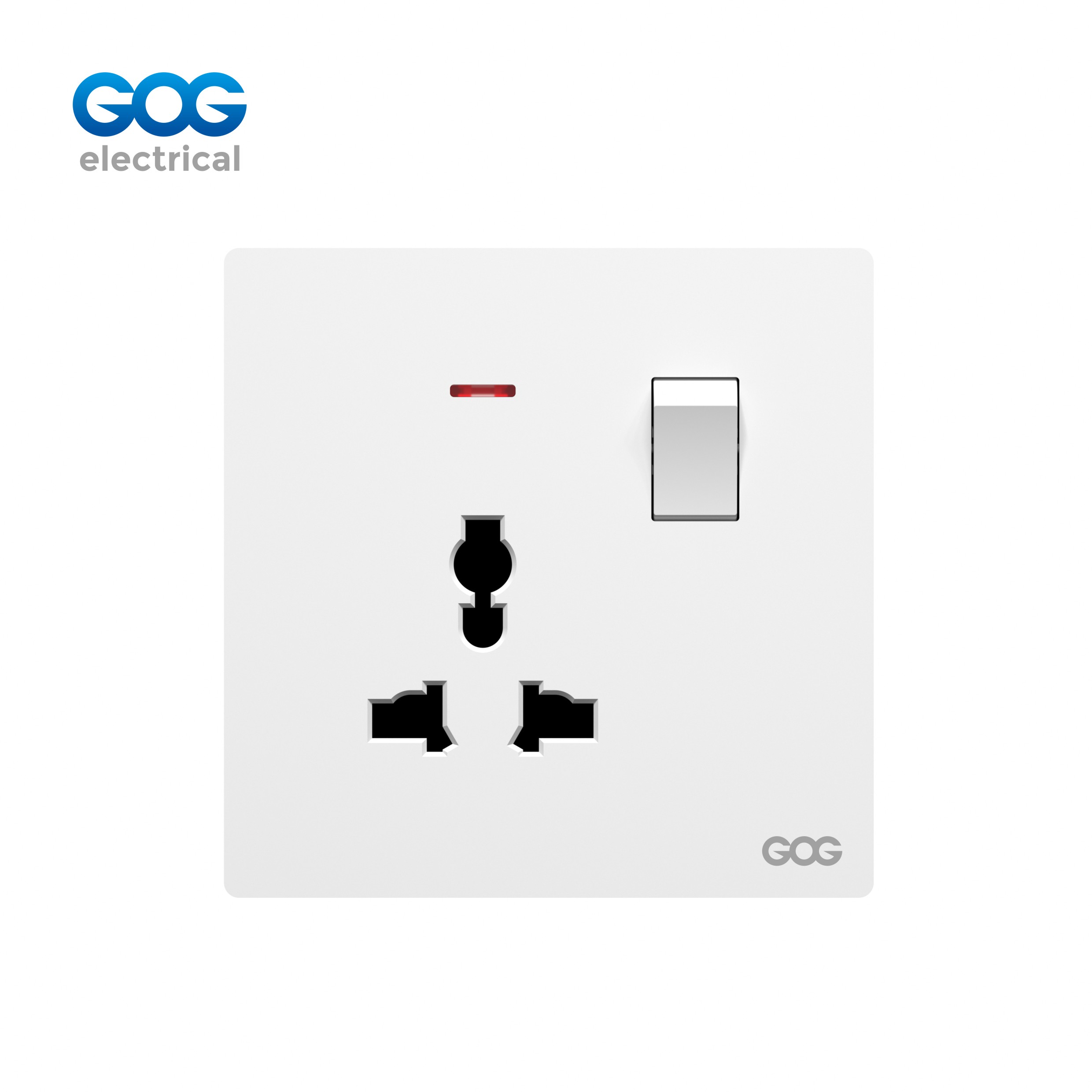 R13 Ultra-thin skin feel GOG PC wall switched socket 1 gang MF with...