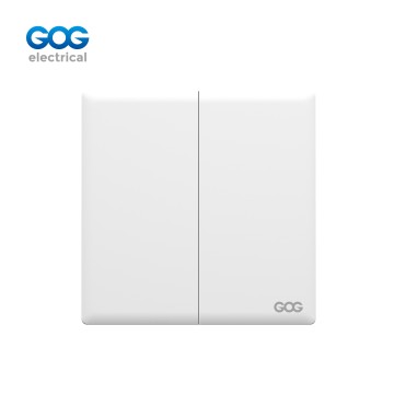 R12 Ultra-thin skin feel GOG PC wall switch 2 gang 16A 250V R12303/R12304 Imported high-transparent, high-strength PC