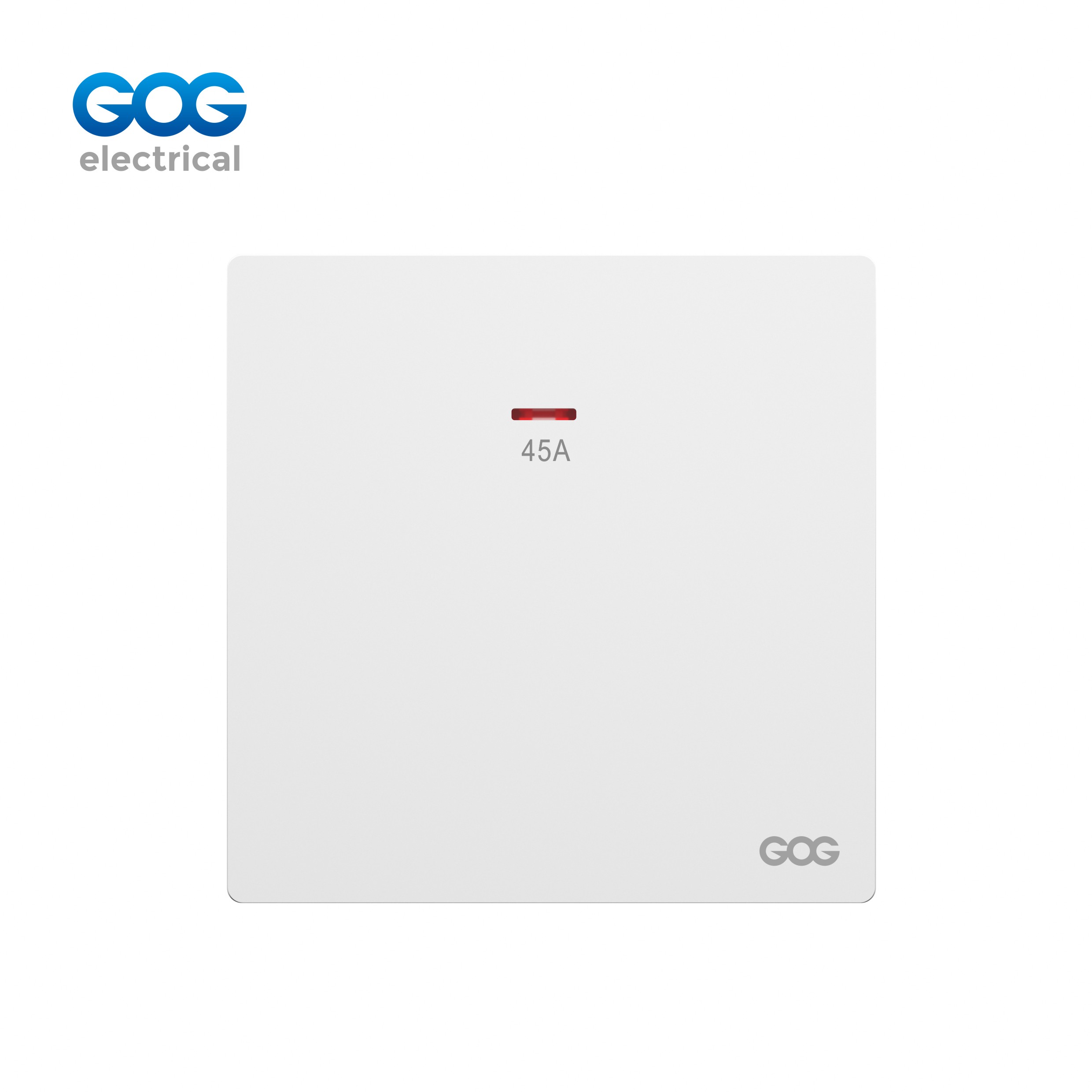 R13 Ultra-thin skin feel GOG PC wall switch 45A double pole with ne...