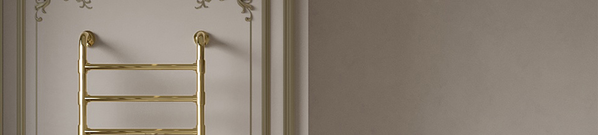 P&Bhusri gold radiator towel rail K05