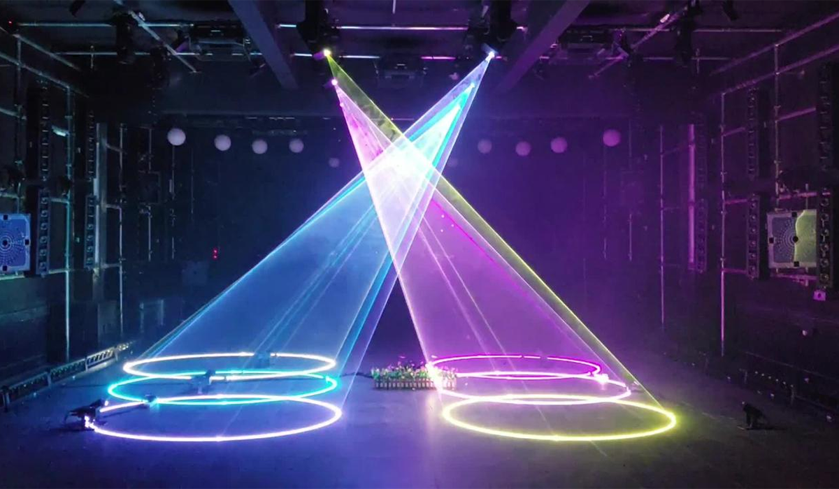 10W RGB Moving Head laser light with 40Kpps scannerxik