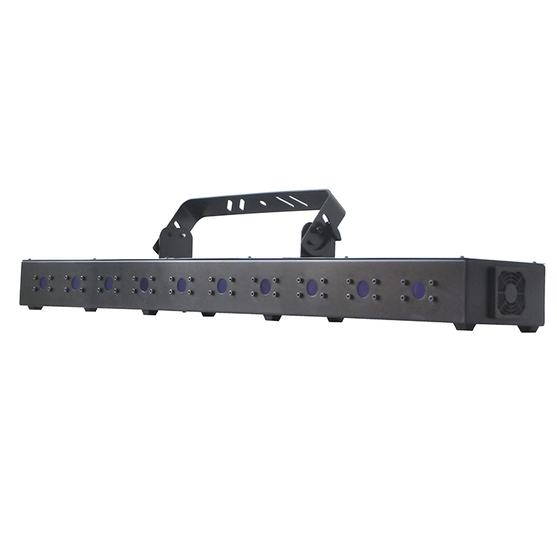 Red laser beam bar with static beams