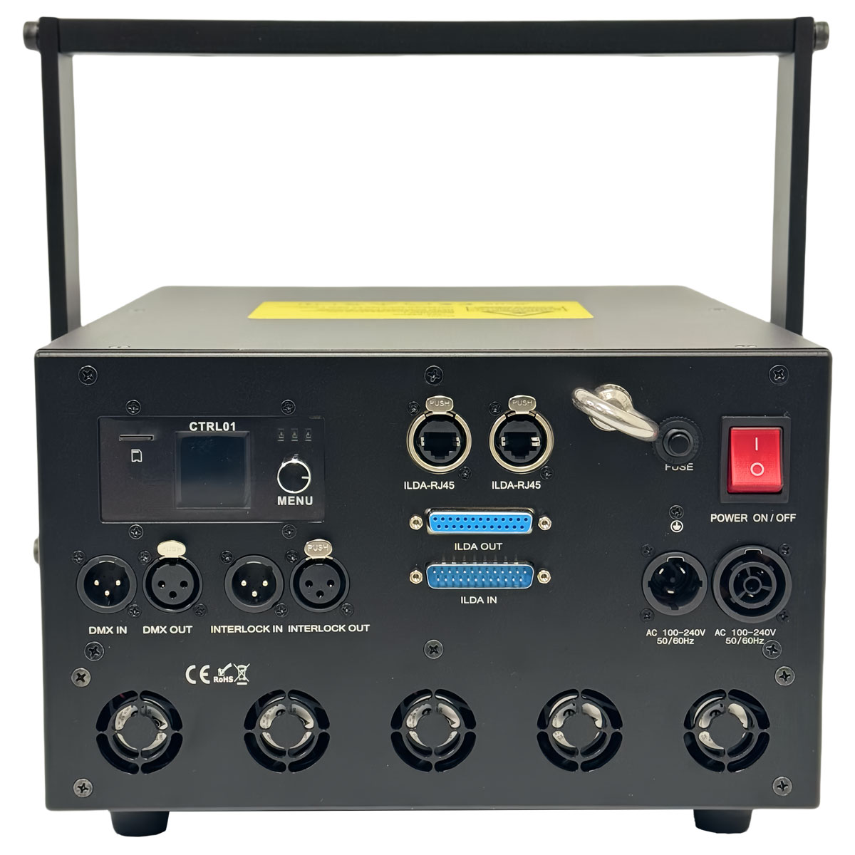 20W RGB Laser projector with Divergence1mrad DT 50B scanner for outdoor laser shows-product