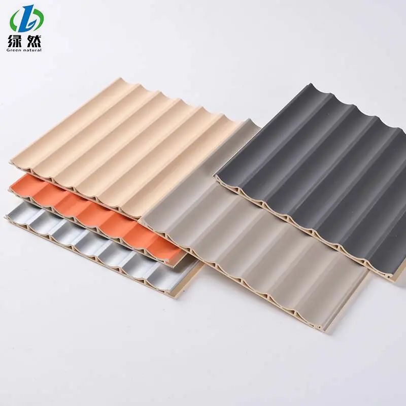Hot Selling Cladding Interior Cladding Waterproof Wpc Wall Panel  Inner arc wpc wall panel