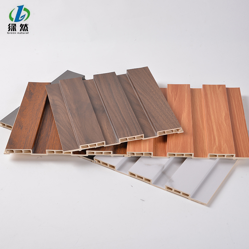Wholesale Price Popular PVC Coating Cladding Great Wall Pane Interior Decor Waterproof 3D WPC Wall Ceiling Slat Fluted Panels