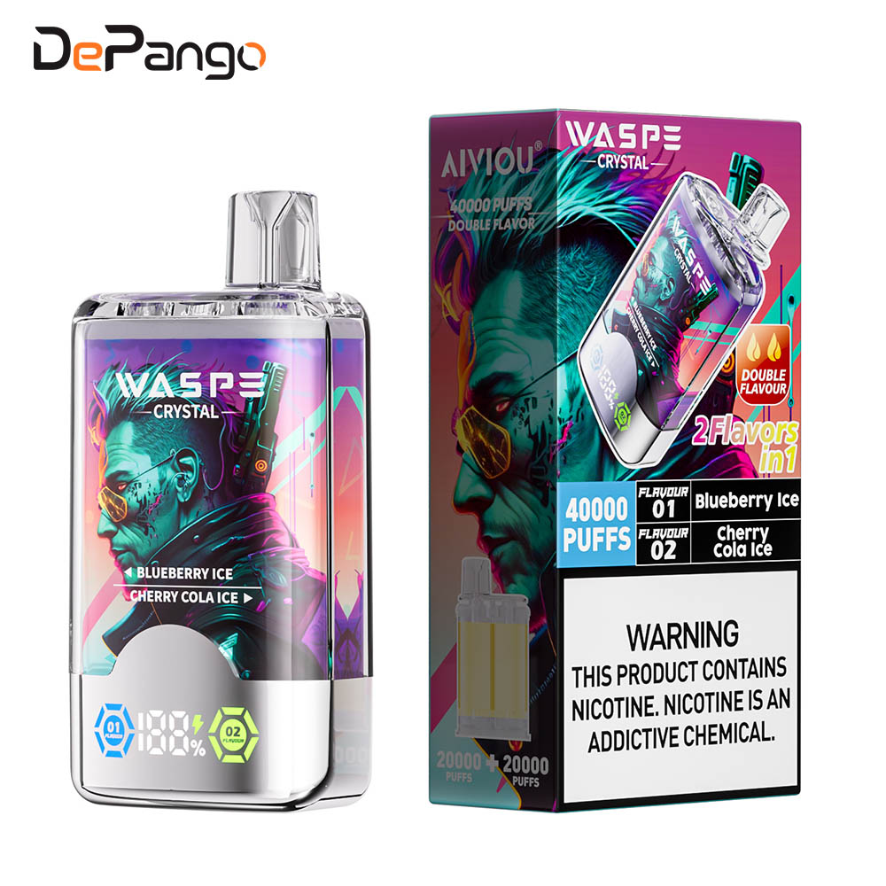 WASPE Crystal 40000 Puffs 2in1 Dual Flavor Disposable Vape