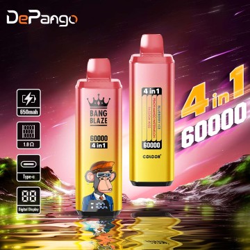 Bang Blaze 60000 Puffs 4in1 Flavors Disposable Vape Digital Screen