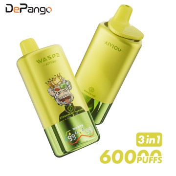 Waspe Aiviou 3in1 60000 Puffs Disposable Vape Rechargeable Electric Cigarette