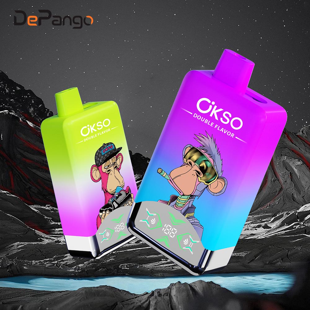 OKSO 60k Puffs Dual Flavor Disposable Vape LED Display E-cigarettes