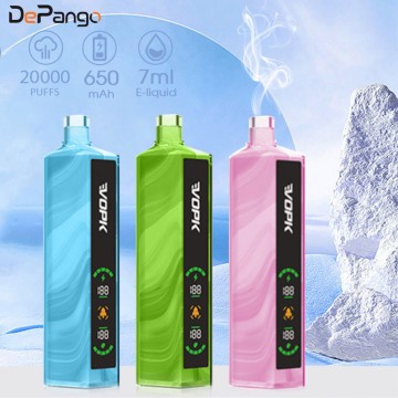 VOPK Shisha Bar 20000 Puffs Rechargeable Disposable Vape 10 Flavors
