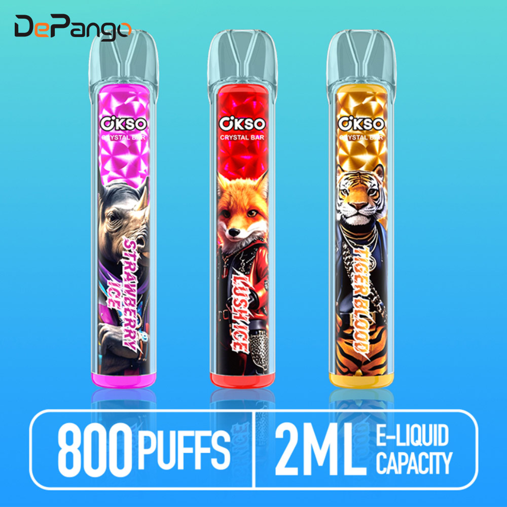 【Feather-Light Freedom】OKSO Crystal Bar 800 Disposable Vape——Effortless Enjoyment, Wherever You Wander