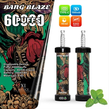 Bang Blaze 60 000 bouffées DTL Vape, cigarette électronique jetable rechargeable