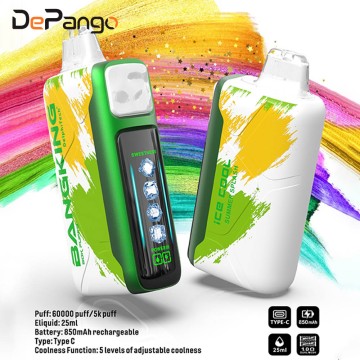 Bang King Ice Cool 60000 Puffs Adjustable Coolness Disposable Vape