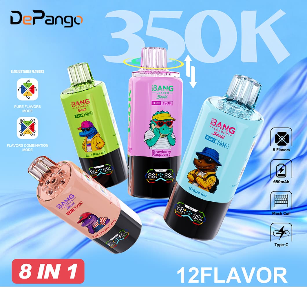 Custom Bang Leader Stoll 350K 8in1 Flavors Disposable Vape Suppliers,  Factory