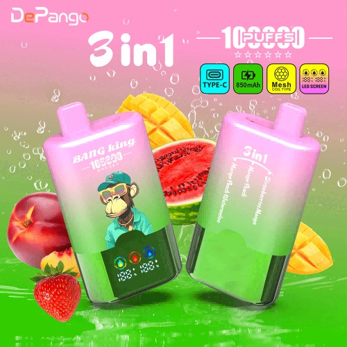 Fournisseurs et fabricants de cigarettes lectroniques jetables Bang King  personnalises (100 000 bouffes, 3 saveurs en 1) | DePango
