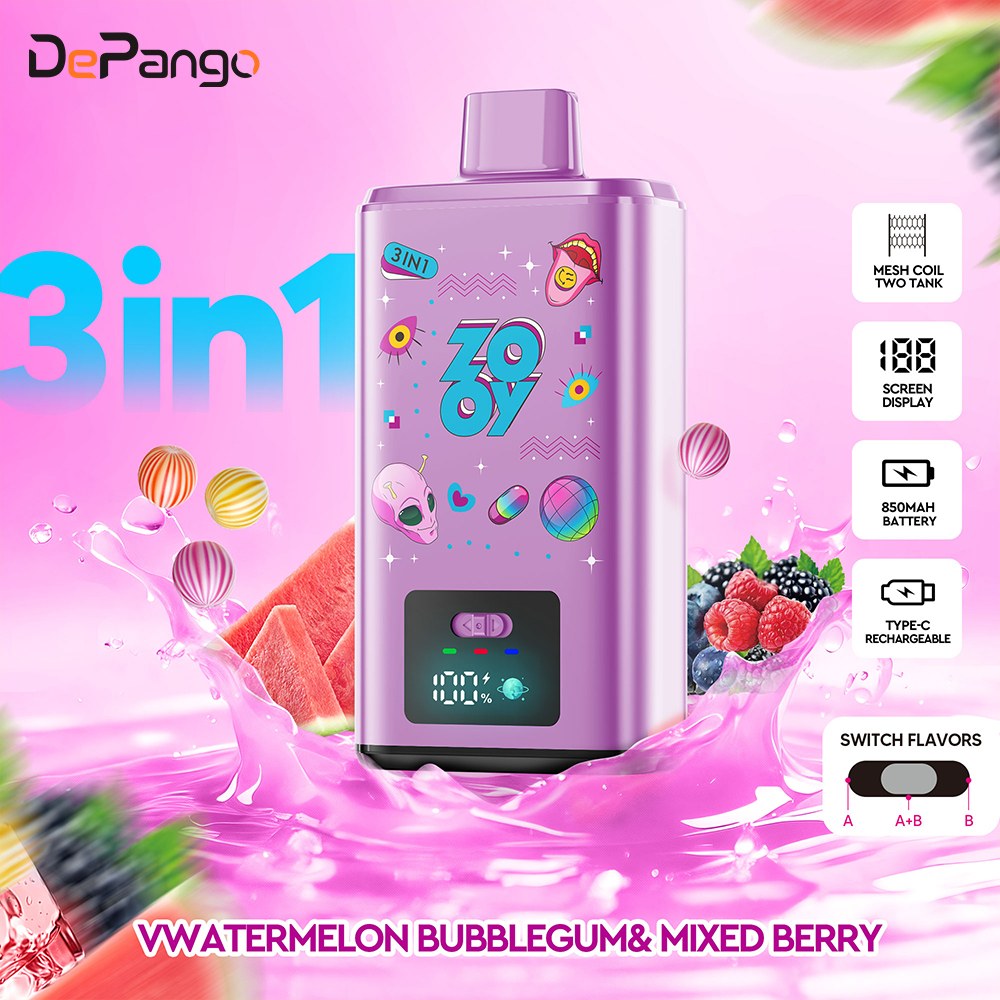 disposable vape fiyat türkiye Özel Üretim Z00Y 150K Puf 3'ü 1 Arada Aromalı Tek Kullanımlık Elektronik Sigara Tedarikçisi, Fabrikası Choose Flavor:Watermelon Icy AirMez X-Beats 40K Vape 18ml