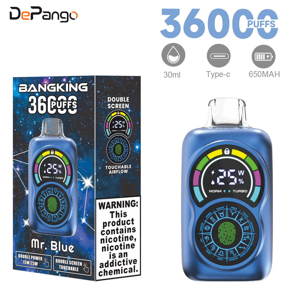 Bang King 36000 Puffs Digital Display Disposable Vape E-cigarette