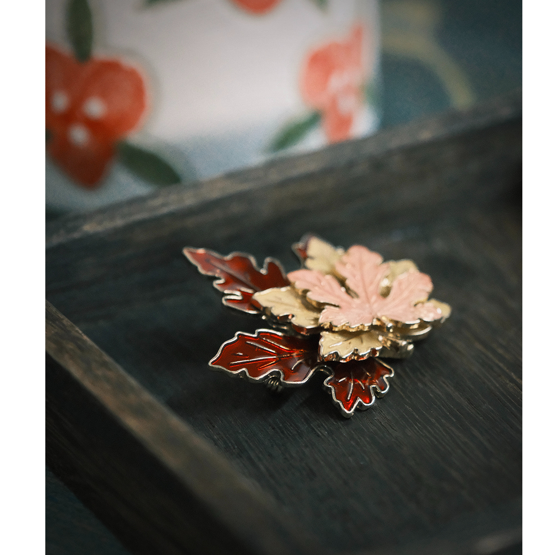 Unique Brooch Lovely Chinese Style Metal Badge Schoolbag Pin Plant Flower Accessories For Men And Women